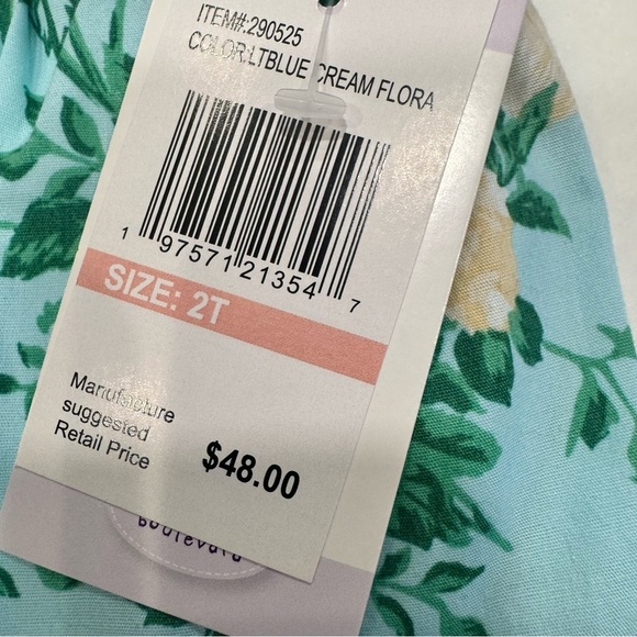Blueberi Boulevard LOT OF 2 Girls Floral Dresses NWT Size 2T MSRP $96 - Picture 4 of 16